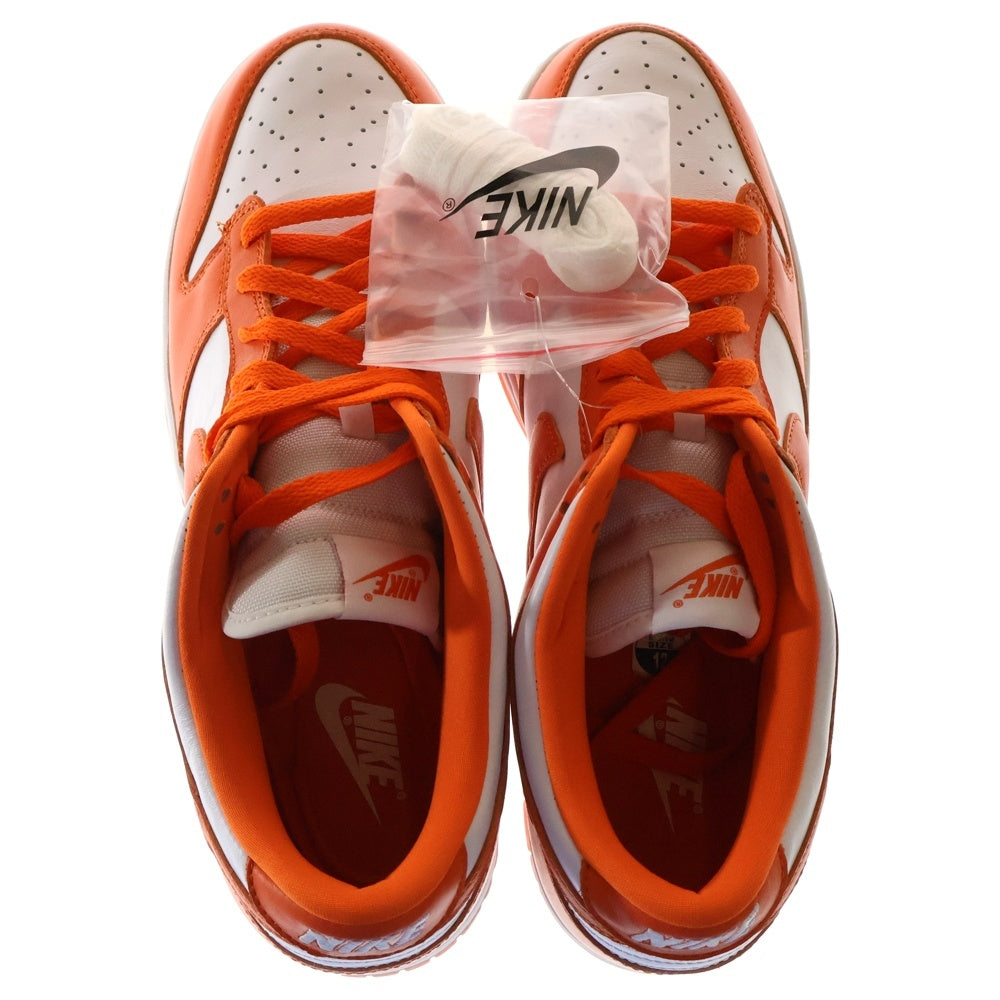 NIKE(ナイキ) DUNK LOW SP SYRACUSE CU1726-101 ダンクローカットスニーカー シラキュース シューズ US12/30.0cm オレンジ/ホワイト