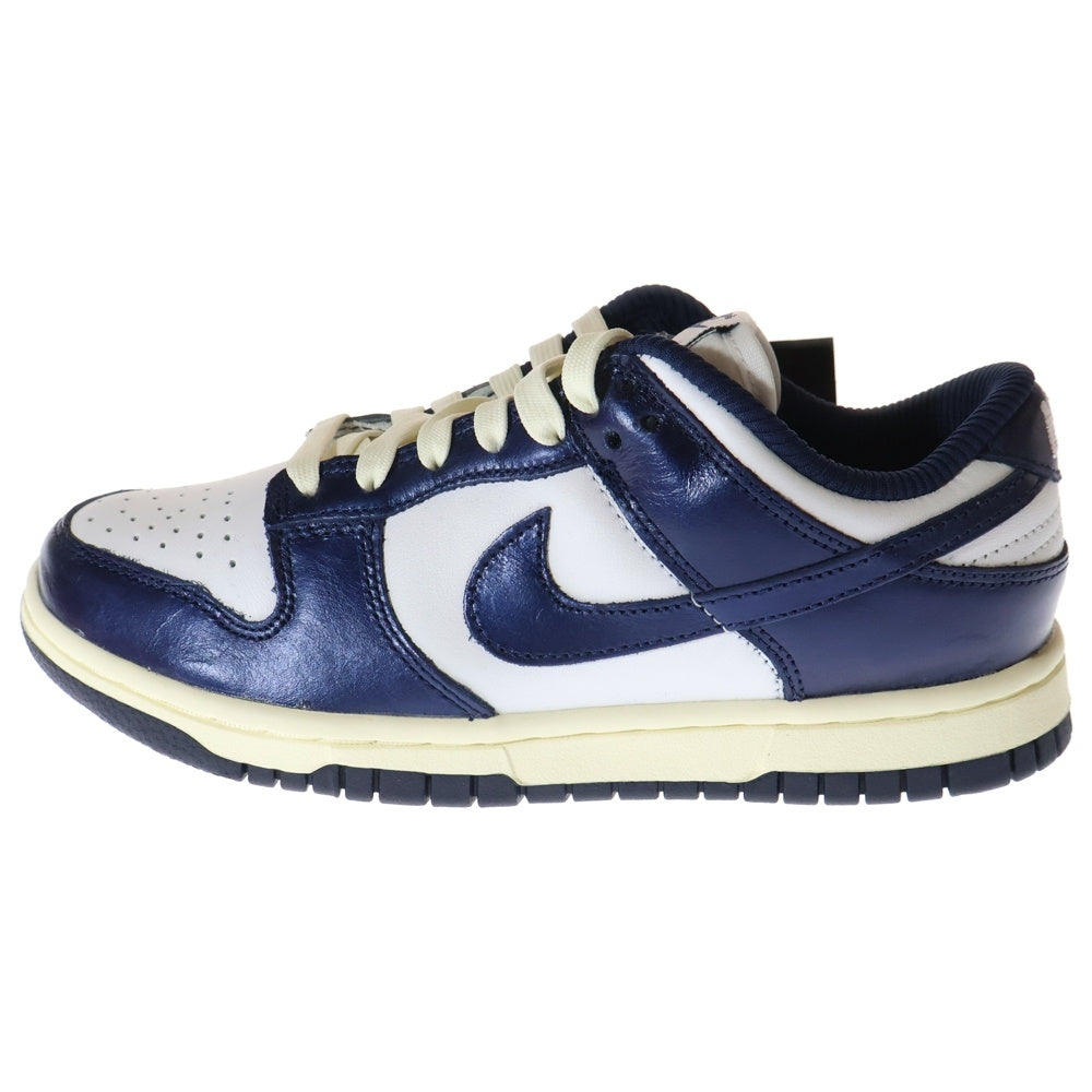 NIKE(ナイキ) WMNS DUNK LOW PRM FN7197-100 ウィメンズ ダンク ロー PRM ローカットスニーカー US6/23.0cm ネイビー/ホワイト