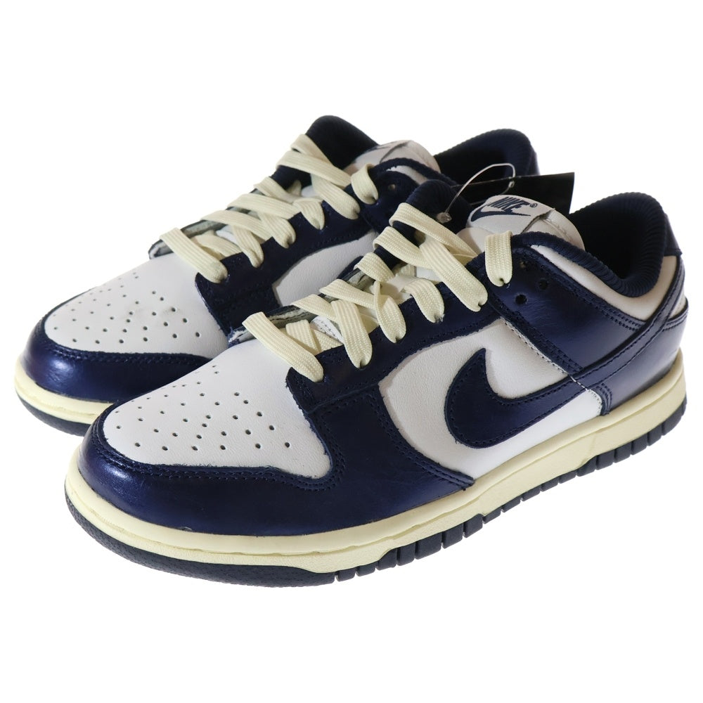 NIKE(ナイキ) WMNS DUNK LOW PRM FN7197-100 ウィメンズ ダンク ロー PRM ローカットスニーカー US6/23.0cm ネイビー/ホワイト