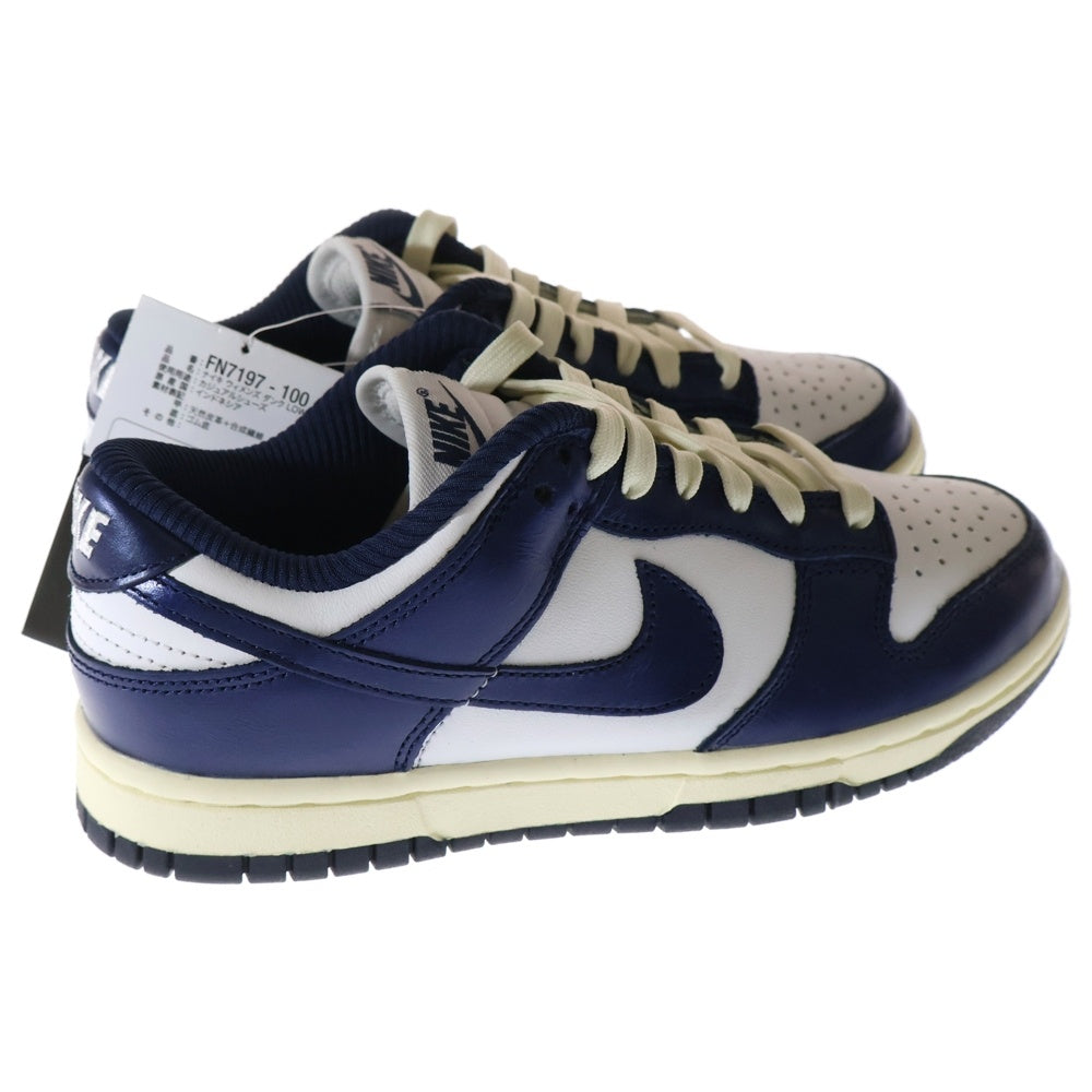 NIKE(ナイキ) WMNS DUNK LOW PRM FN7197-100 ウィメンズ ダンク ロー PRM ローカットスニーカー US6/23.0cm ネイビー/ホワイト