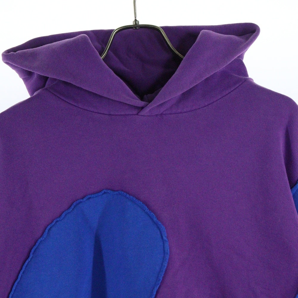 ERL(イーアールエル) Spiral Hoodie ウェーブ スウェットパーカー フーディ ブルー/パープル