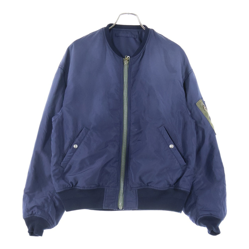VISVIM(ヴィスヴィム) 24AW THORSON JKT MA-1 ウォッシュドナイロンフライトジャケット 0124405013001 ネイビー