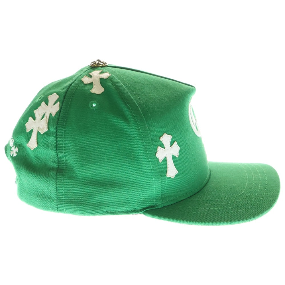 CHROME HEARTS(クロムハーツ) CH HAT クロスパッチ ベースボールキャップ 帽子 グリーン/ホワイト