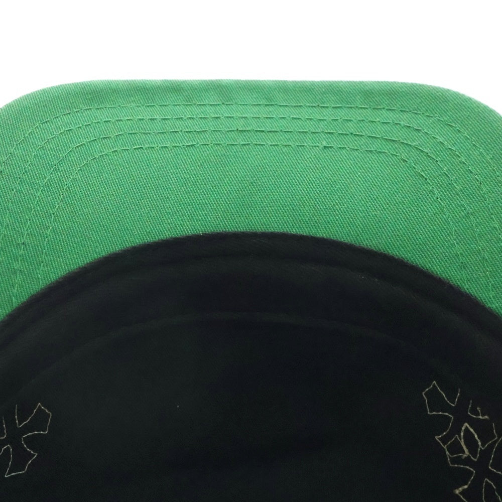 CHROME HEARTS(クロムハーツ) CH HAT クロスパッチ ベースボールキャップ 帽子 グリーン/ホワイト