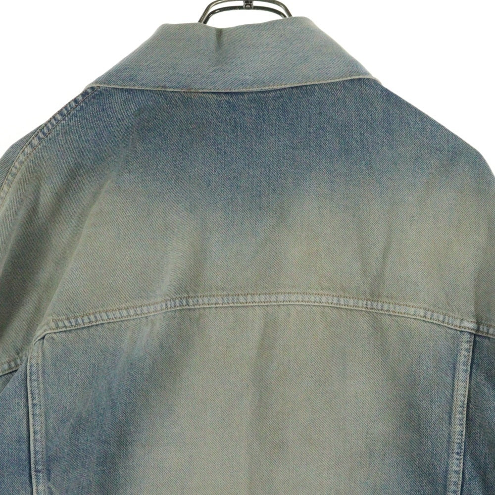 Acne Studios(アクネ ストゥディオズ) 23AW ユーズド加工オーバーサイズデニムジャケット FN-UX-OUTW000051 インディゴブルー