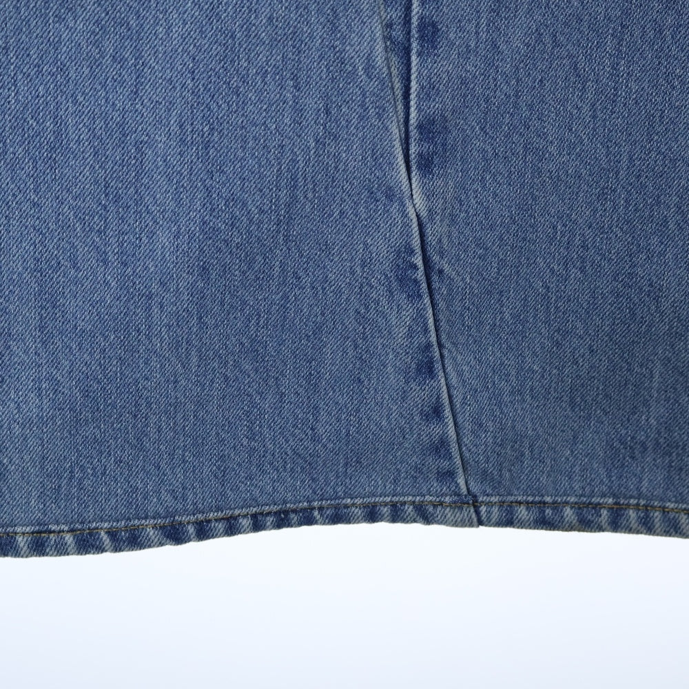 Maison Margiela 1(メゾンマルジェラ) 再構築ドッキングワイドデニムパンツ S51LA0128 S30617 インディゴブルー レディース
