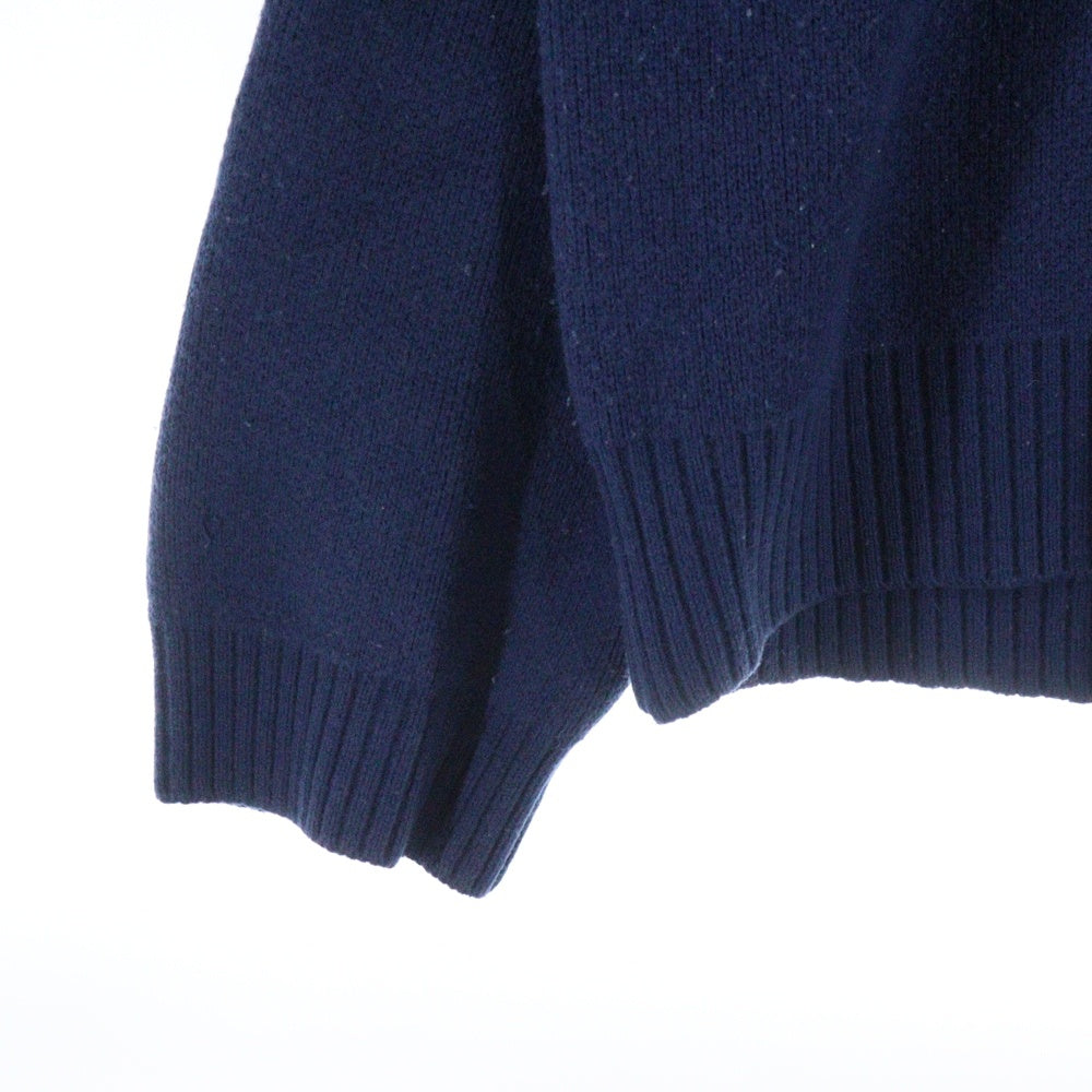 ADER ERROR(アーダーエラー) 19AW Dery pk knit ポロデザインニットセーター 19AFWKT02 ブルー