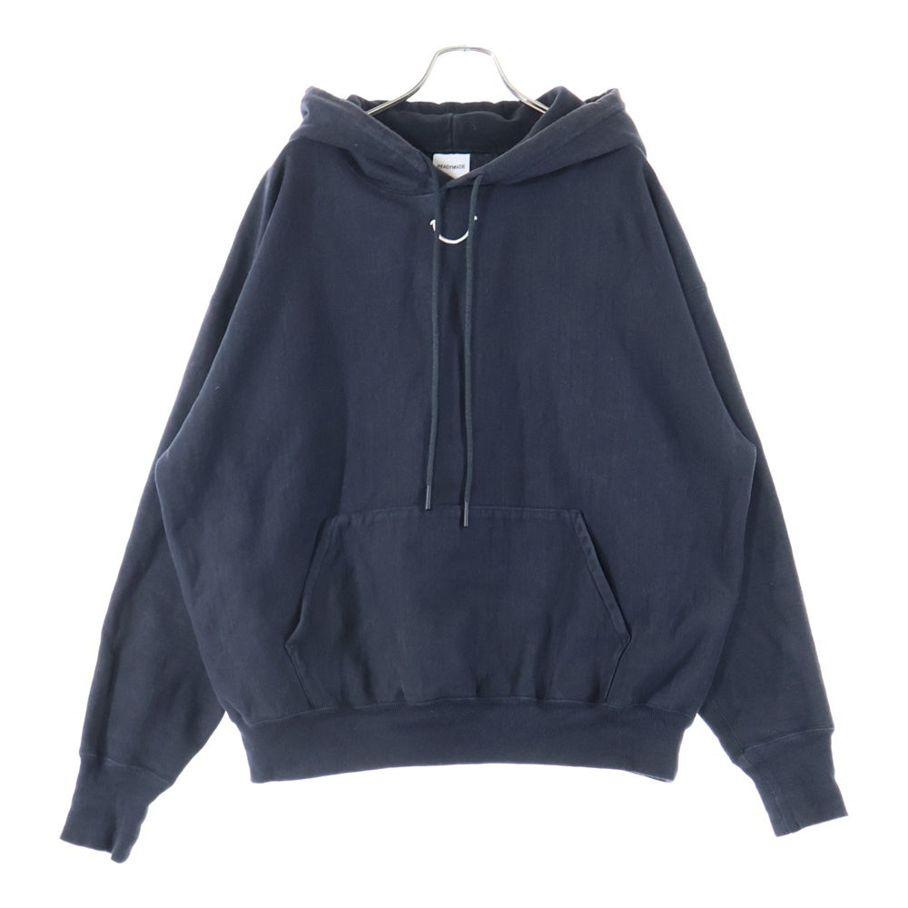 READY MADE(レディメイド) 23AW HOODIE SMILE スマイルロゴプルオーバーフーディーパーカー RE-CO-BK-00-00-245 ブラック