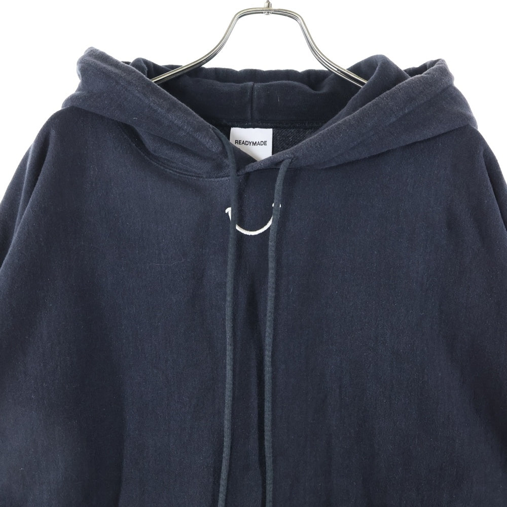 READY MADE(レディメイド) 23AW HOODIE SMILE スマイルロゴプルオーバーフーディーパーカー RE-CO-BK-00-00-245 ブラック