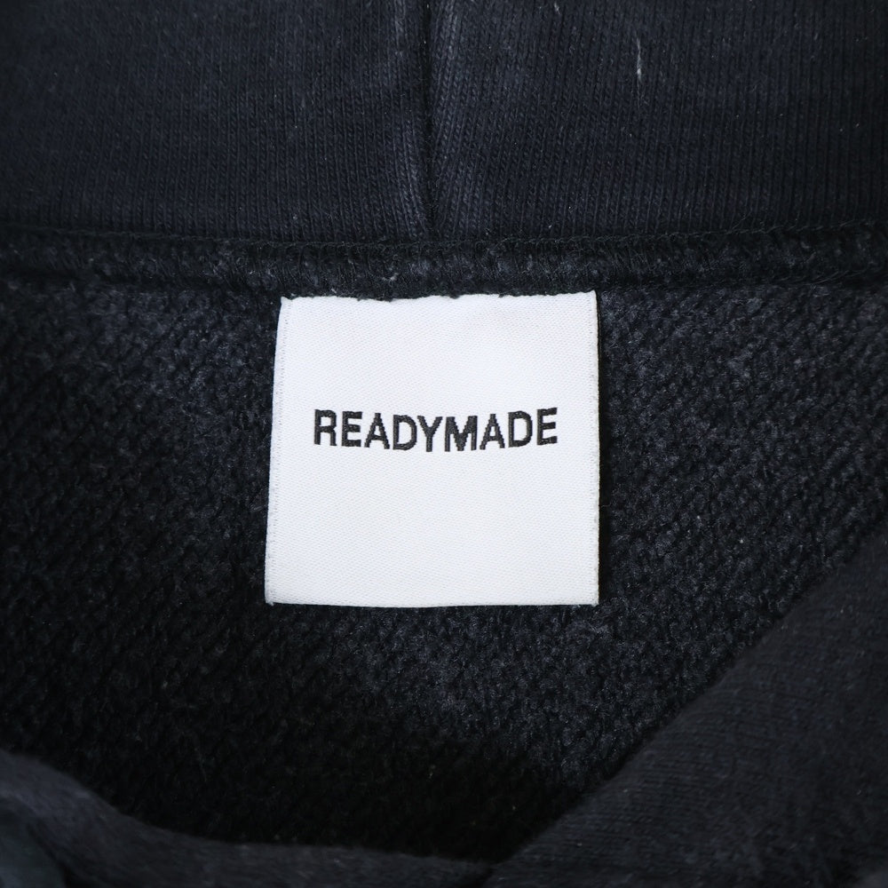READY MADE(レディメイド) 23AW HOODIE SMILE スマイルロゴプルオーバーフーディーパーカー RE-CO-BK-00-00-245 ブラック