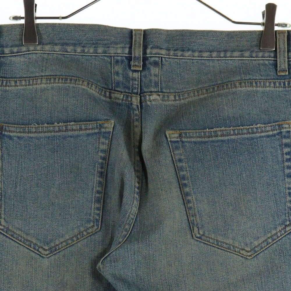 SAINT LAURENT PARIS(サンローランパリ) 15SS デストロイ加工クラッシュスキニーデニムパンツ 376911 Y837H インディゴブルー