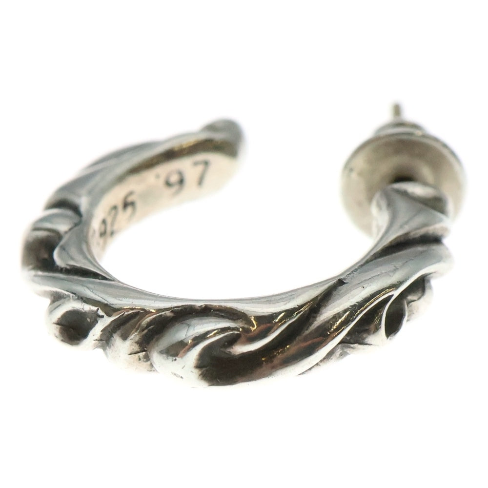 CHROME HEARTS(クロムハーツ) HOOP SCROOL スクロール フープピアス シルバー BCA102