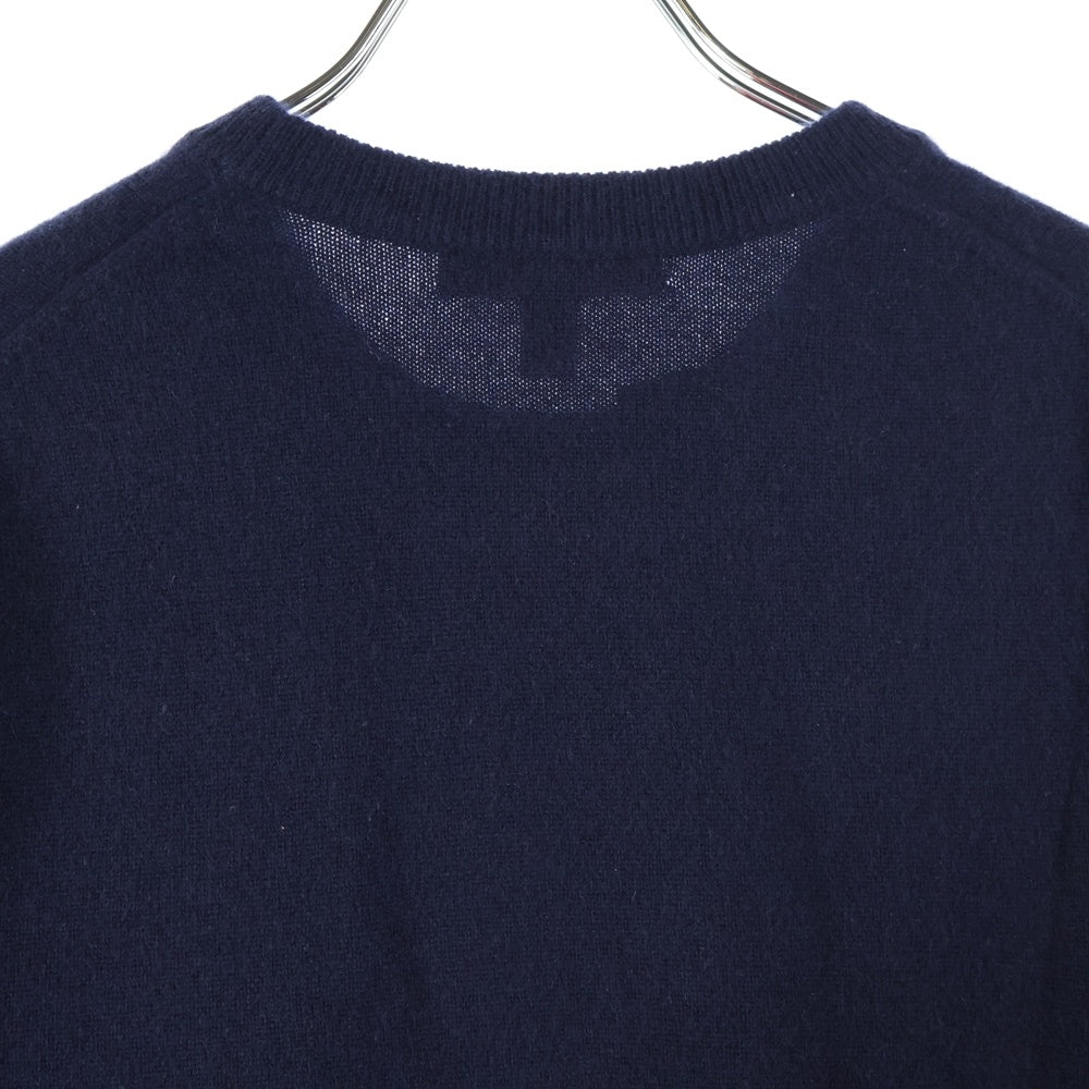 SUPREME(シュプリーム) 15AW Cashmere Sweater 刺?デザイン カシミヤ ニット セーター ブルー