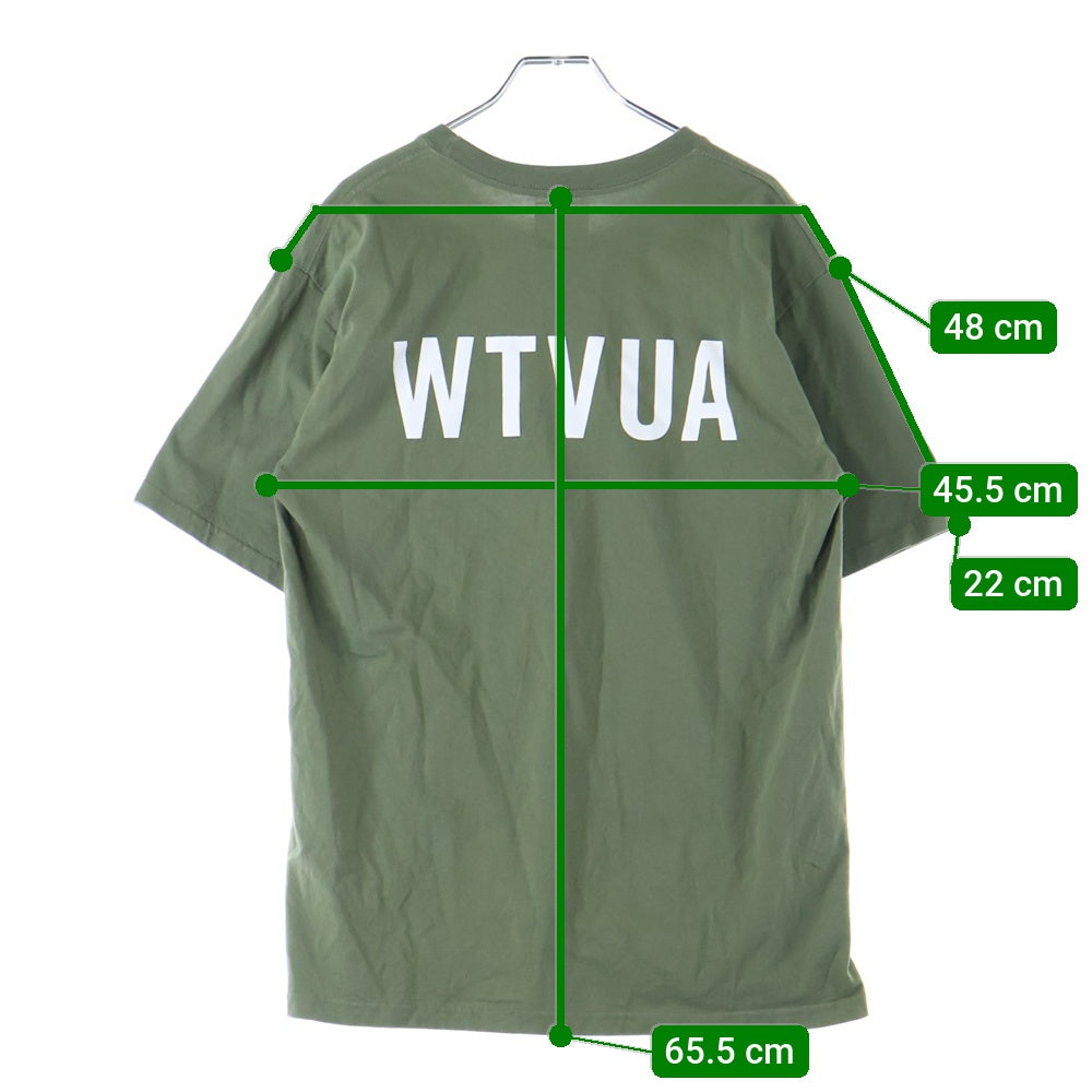 WTAPS(ダブルタップス) 21SS GPS SS TEE 211PCDT-ST05S 両面ロゴプリント 半袖Tシャツ カットソー カーキ