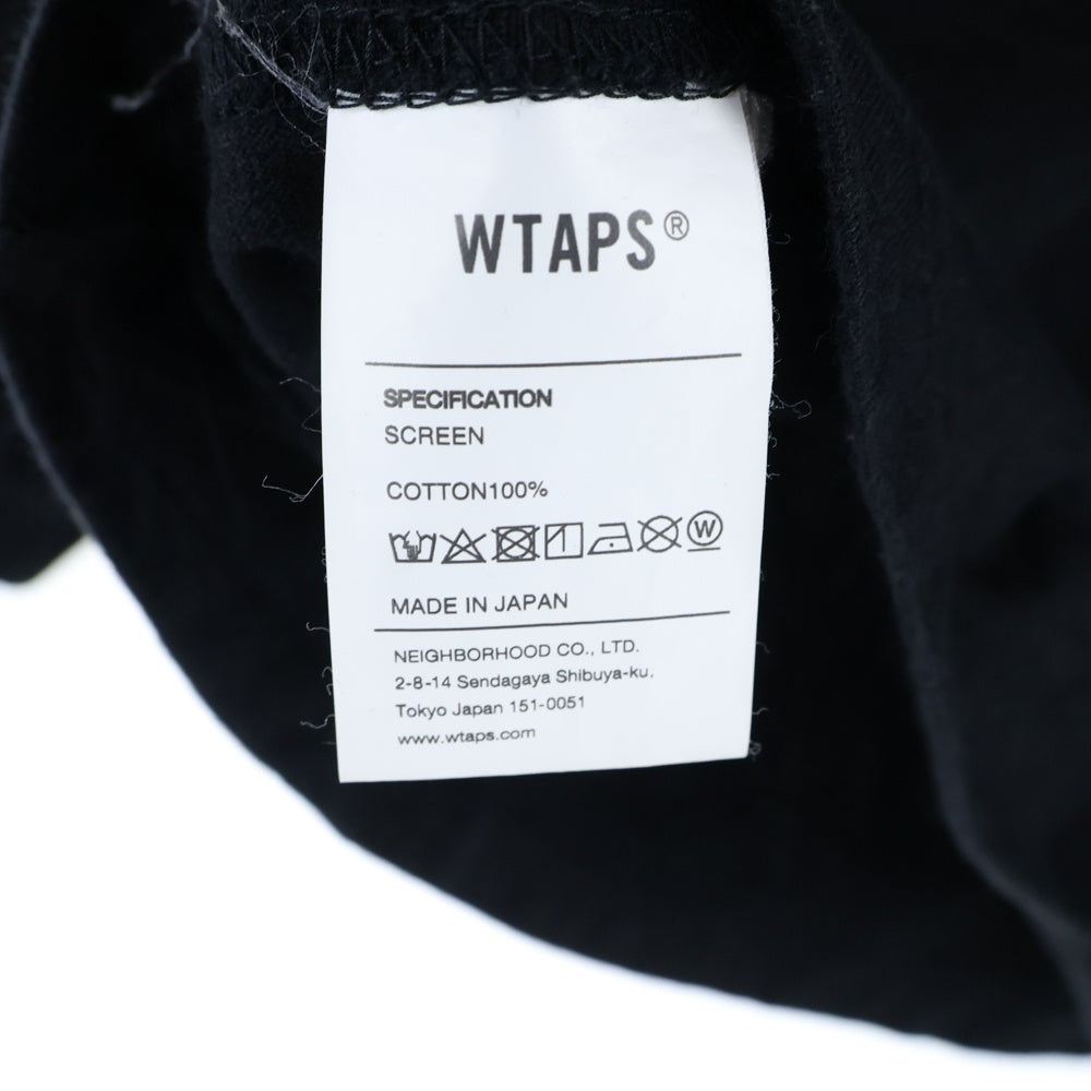 WTAPS(ダブルタップス) 20AW 40PCT UPARMORED L/S 202ATDT-LT02S バックプリント クルーネック長袖Tシャツ ホワイト