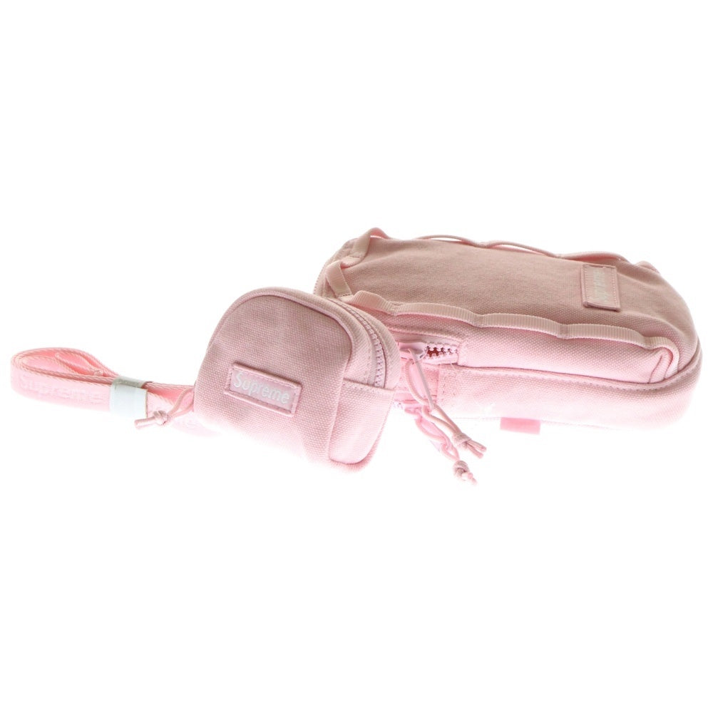 SUPREME(シュプリーム) 25SS Camera Bag+Mini Pouch スモールボックスロゴ カメラバッグ ミニポーチ付 ライトピンク