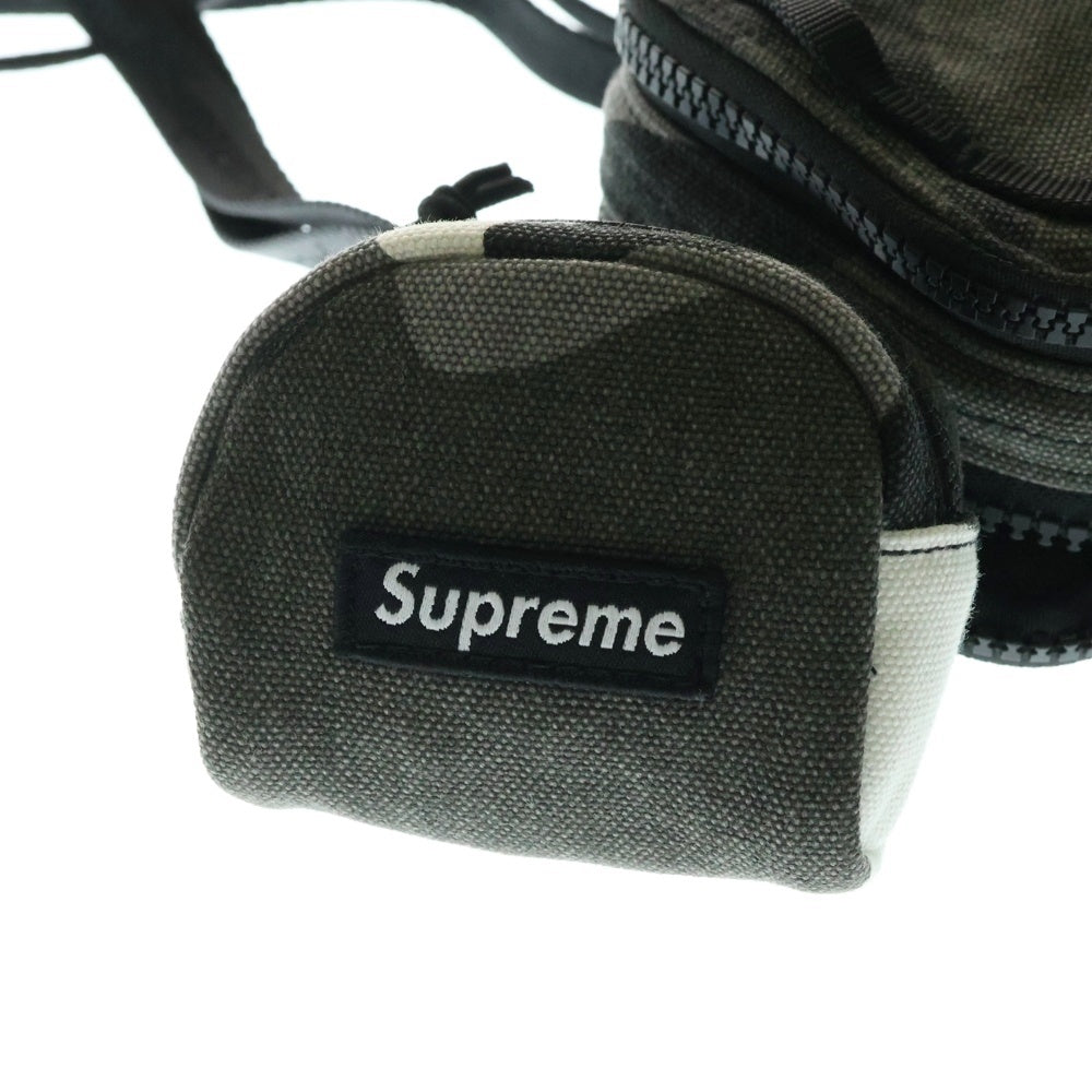 SUPREME(シュプリーム) 25SS Camera Bag+Mini Pouch スモールボックスロゴ カメラバッグ ミニポーチ付 カモフラ グレー