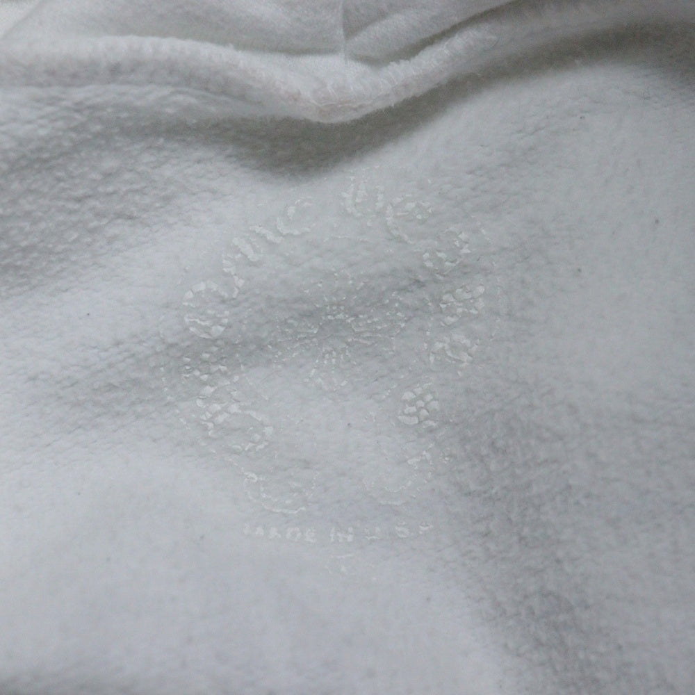 CHROME HEARTS(クロムハーツ) SWTSHRT HD ZIP バックホースシュー 袖フローラルプリント ジップアップフーディーパーカー ホワイト