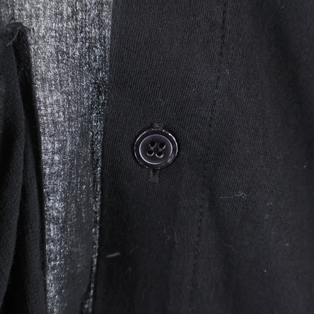 Yohji Yamamoto FEMME(ヨウジヤマモトファム) 22SS アシンメトリーデザイン シャツ FG-B06-829 ブラック