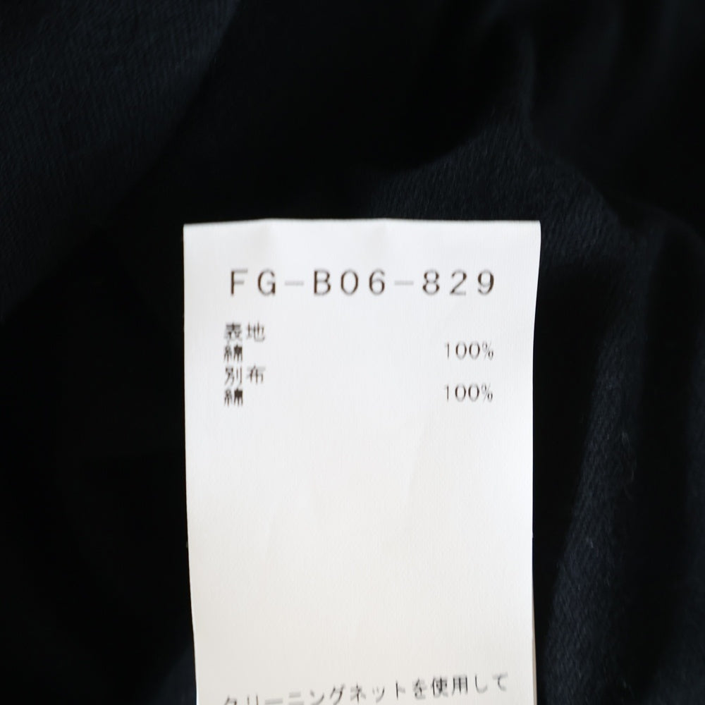 Yohji Yamamoto FEMME(ヨウジヤマモトファム) 22SS アシンメトリーデザイン シャツ FG-B06-829 ブラック