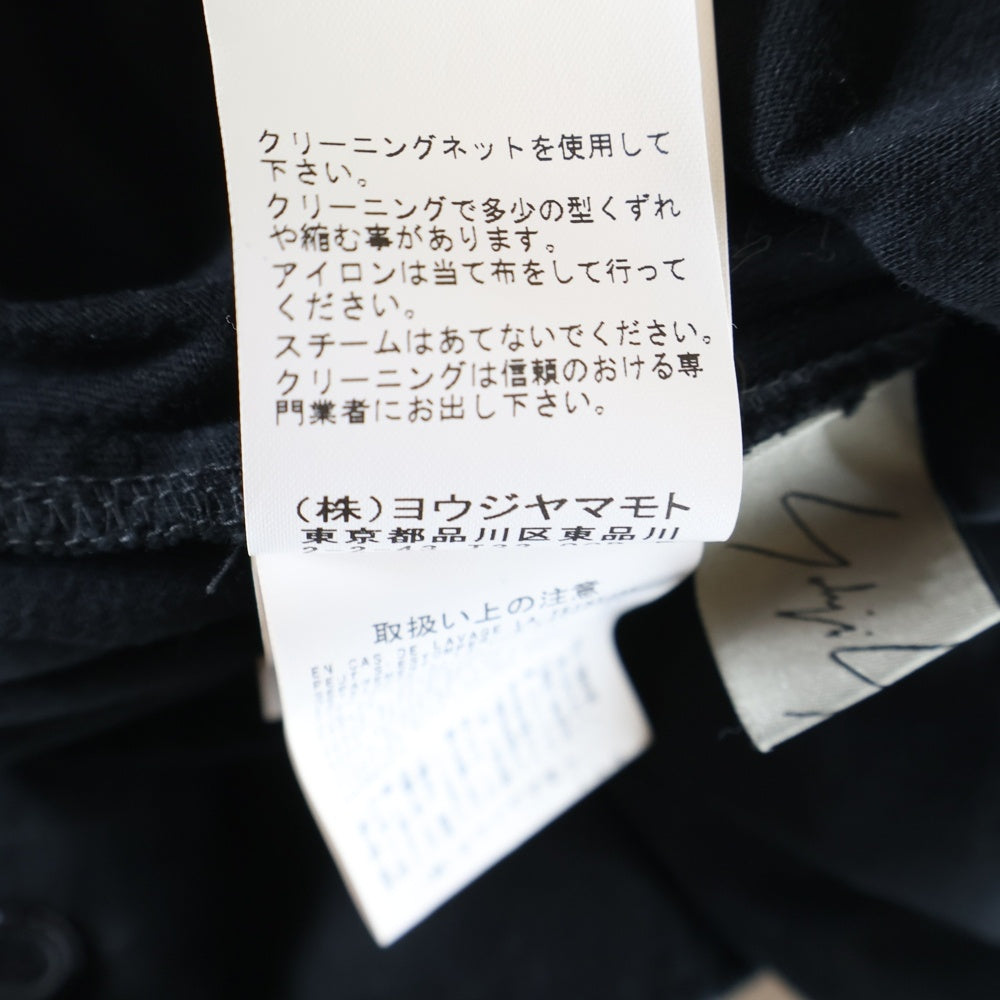 Yohji Yamamoto FEMME(ヨウジヤマモトファム) 22SS アシンメトリーデザイン シャツ FG-B06-829 ブラック