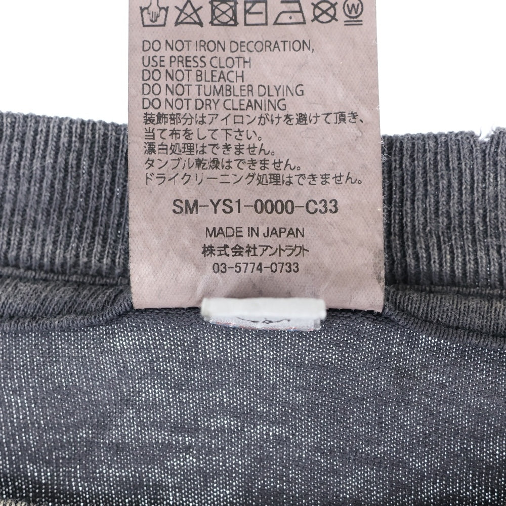 SAINT MICHAEL(セントマイケル) 24AW GS LS TEE GITS 攻殻機動隊プリント長袖Tシャツ SM-YS1-0000-C33 グレー