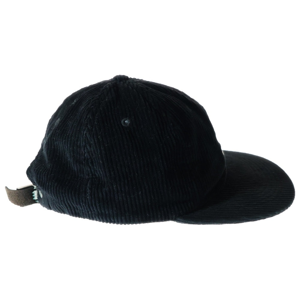 SUPREME(シュプリーム) 17SS Corduroy S Logo 6-Panel Cap コーデュロイ Sロゴ 6パネルキャップ 帽子 ブラック