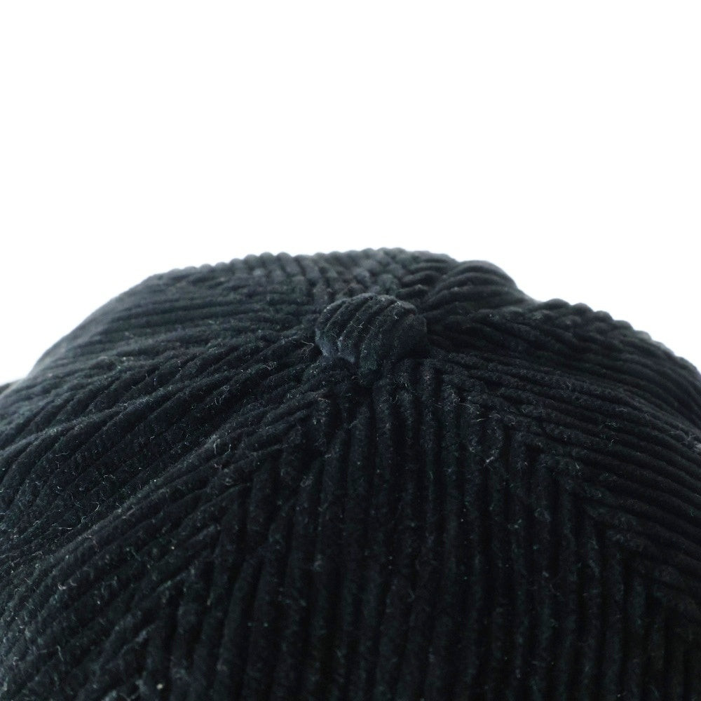 SUPREME(シュプリーム) 17SS Corduroy S Logo 6-Panel Cap コーデュロイ Sロゴ 6パネルキャップ 帽子 ブラック
