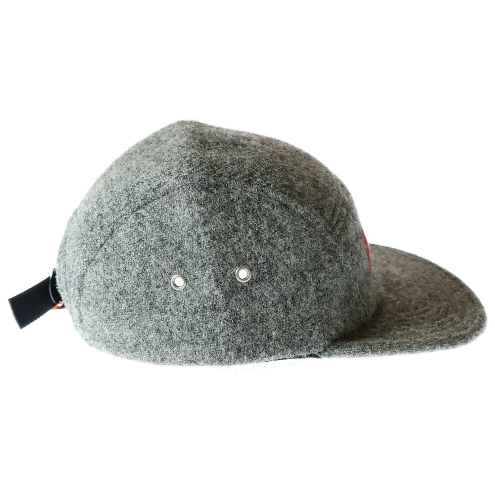 SUPREME(シュプリーム) 12AW Harris Tweed Camp Cap ハリスツイード ボックスロゴキャンプキャップ 帽子 グレー