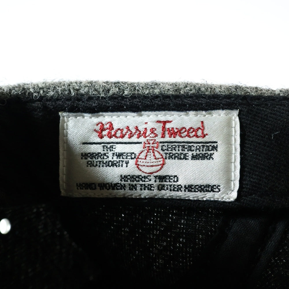 SUPREME(シュプリーム) 12AW Harris Tweed Camp Cap ハリスツイード ボックスロゴキャンプキャップ 帽子 グレー