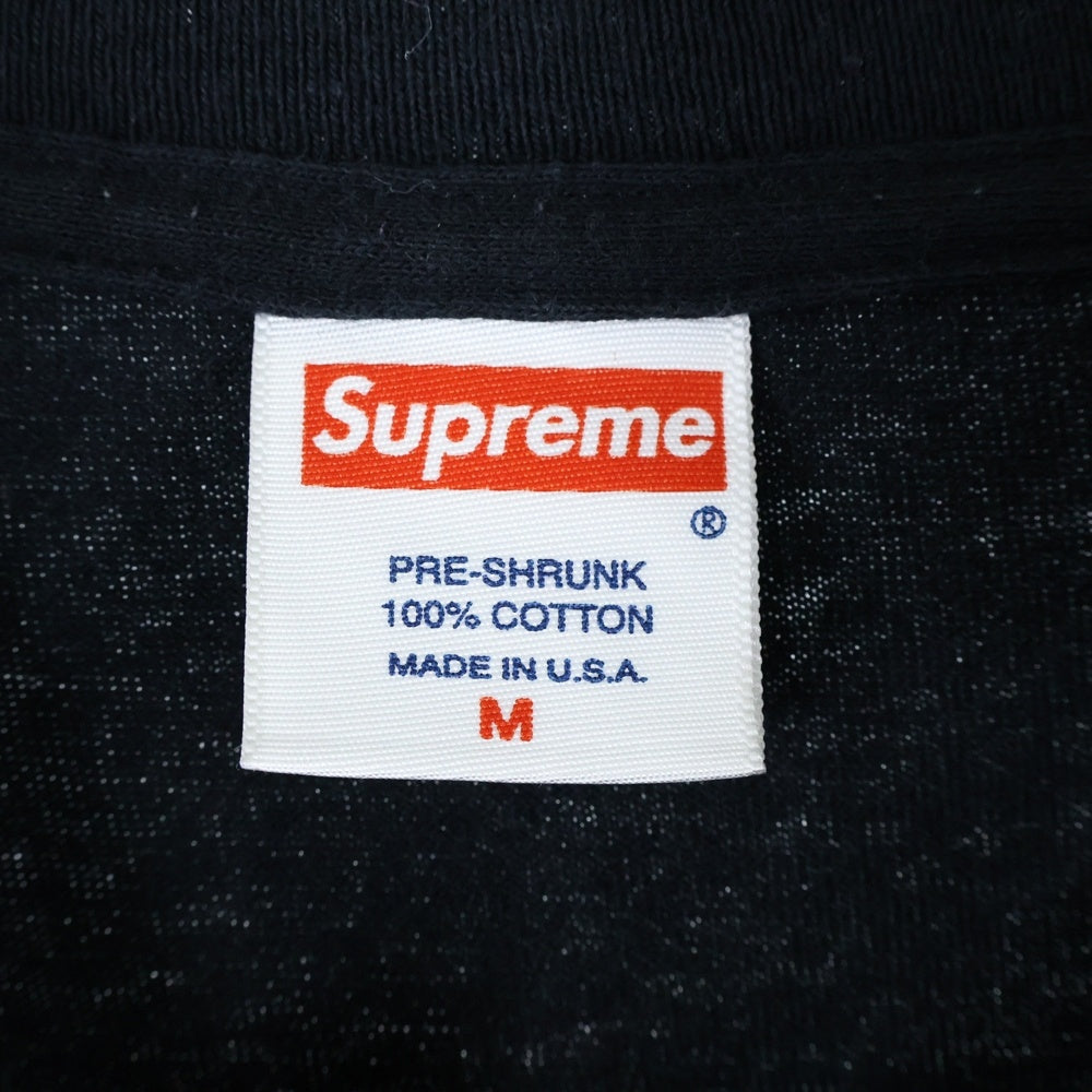 SUPREME(シュプリーム) 01SS World Famous Tee ワールドフェイマス ロゴプリント半袖Tシャツ カットソー ブラック