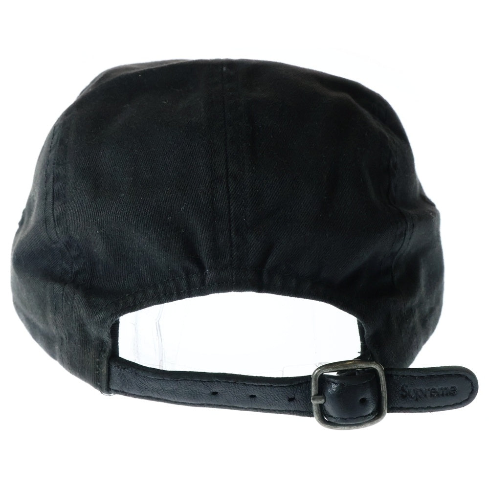 SUPREME(シュプリーム) 18SS Washed Chino Twill Camp Cap ボックスロゴ ウォッシュドチノツイルキャンプキャップ 帽子 ブラック