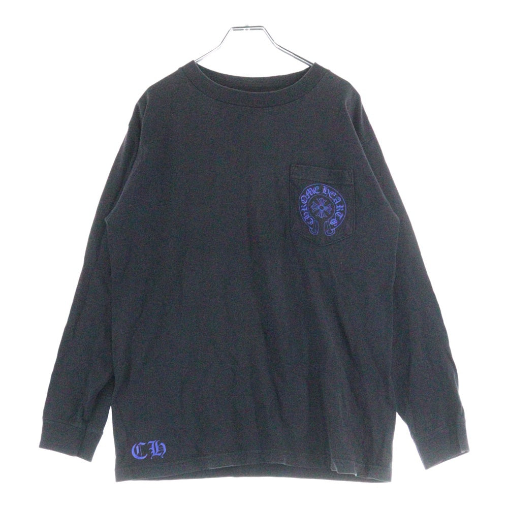 CHROME HEARTS(クロムハーツ) CH Stuff Uniform スタッフ限定 バックCHプラス プリント 長袖Tシャツ ブラック