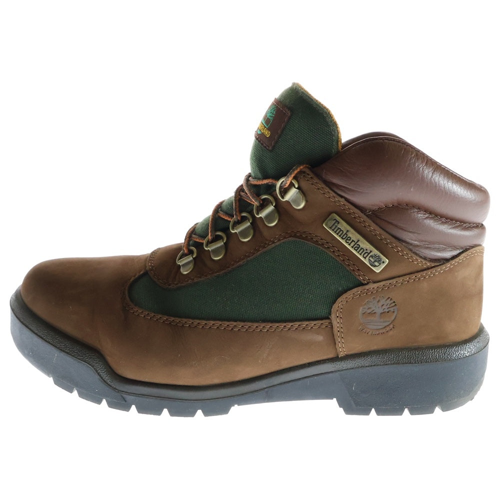 Timberland(ティンバーランド) FIELD BOOT DARK BROWN NUBUCK 0A18A6 フィールドヌバックミッドカットブーツ ブラウン US8.5/26.5cm
