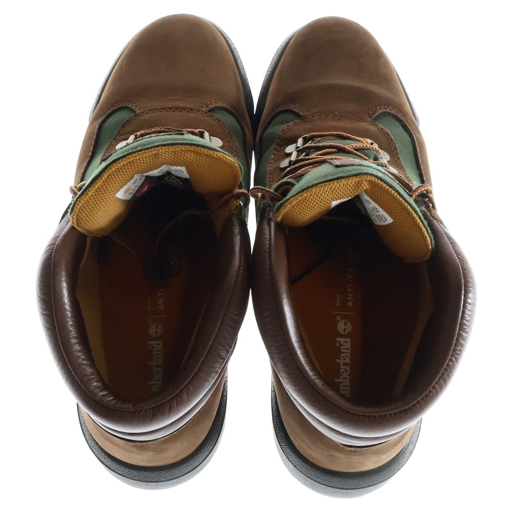 Timberland(ティンバーランド) FIELD BOOT DARK BROWN NUBUCK 0A18A6 フィールドヌバックミッドカットブーツ ブラウン US8.5/26.5cm