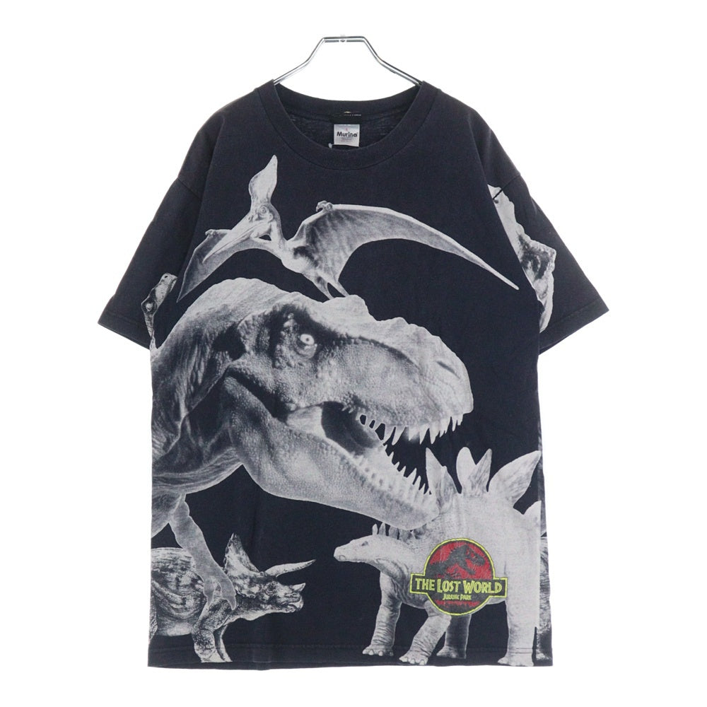 VINTAGE(ヴィンテージ) 90s VINTAGE THE LOST WORLD JURASSIC PARK ジェラシックパーク プリント半袖Tシャツ ブラック
