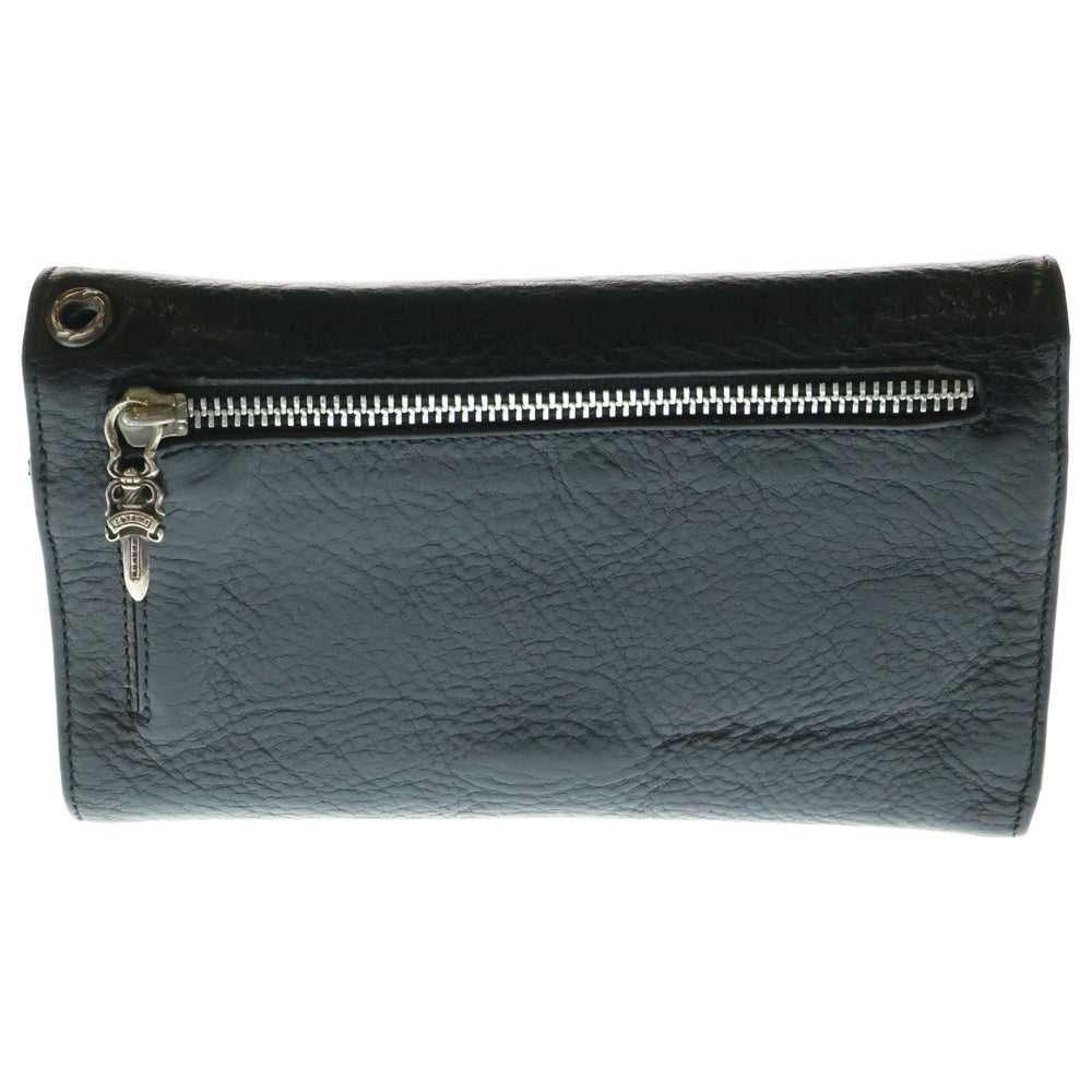 CHROME HEARTS(クロムハーツ) WAVE ウェーブ レザーウォレット 財布 ブラック BCA374
