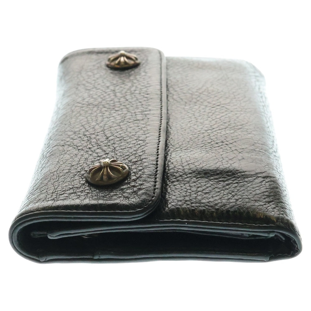 CHROME HEARTS(クロムハーツ) WAVE ウェーブ レザーウォレット 財布 ブラック BCA374