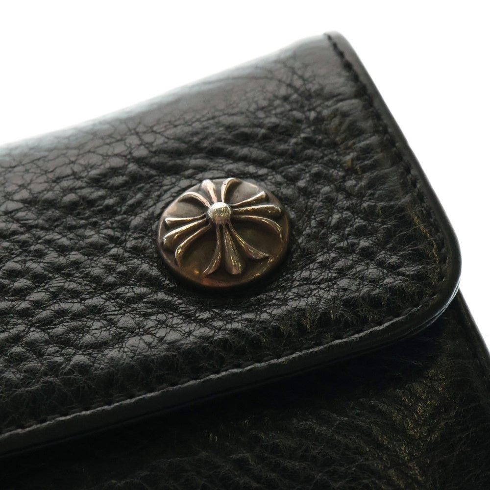 CHROME HEARTS(クロムハーツ) WAVE ウェーブ レザーウォレット 財布 ブラック BCA374