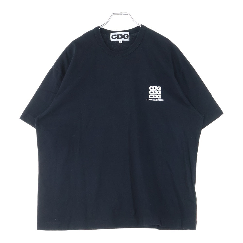 COMME des GARCONS(コムデギャルソン) ワンポイントロゴ 半袖Tシャツ カットソー SZ-T056 ブラック