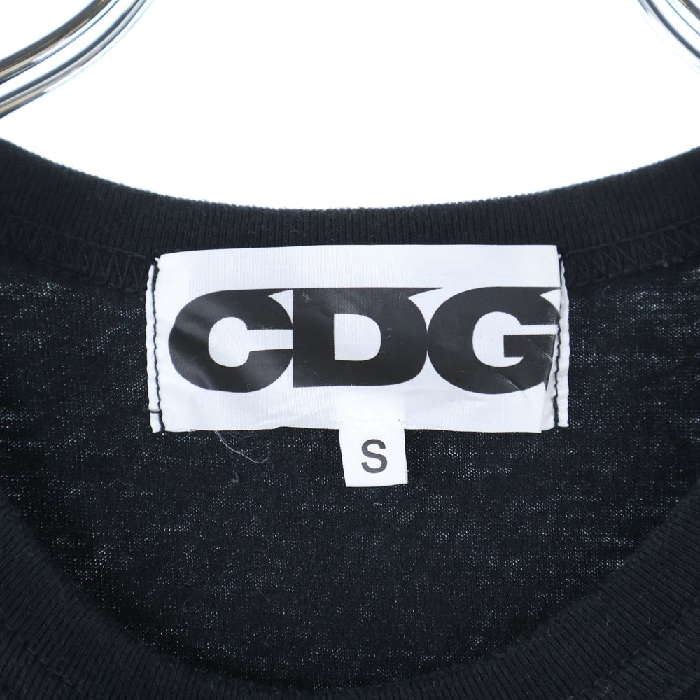 COMME des GARCONS(コムデギャルソン) ワンポイントロゴ 半袖Tシャツ カットソー SZ-T056 ブラック