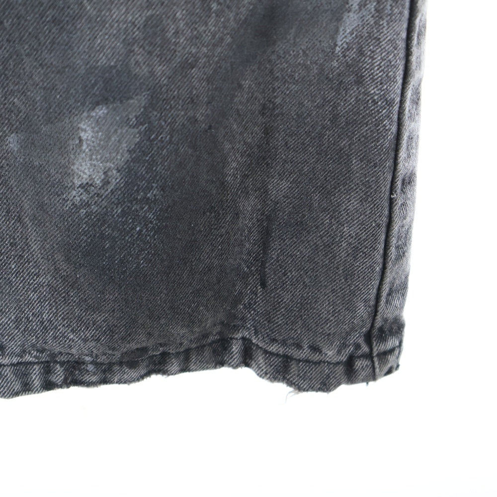 NO/FAITH STUDIOS(ノーフェイスストゥディオス) BLACK ARTISANAL DUNE DENIM ダメージ コーティング デニム パンツ ブラック