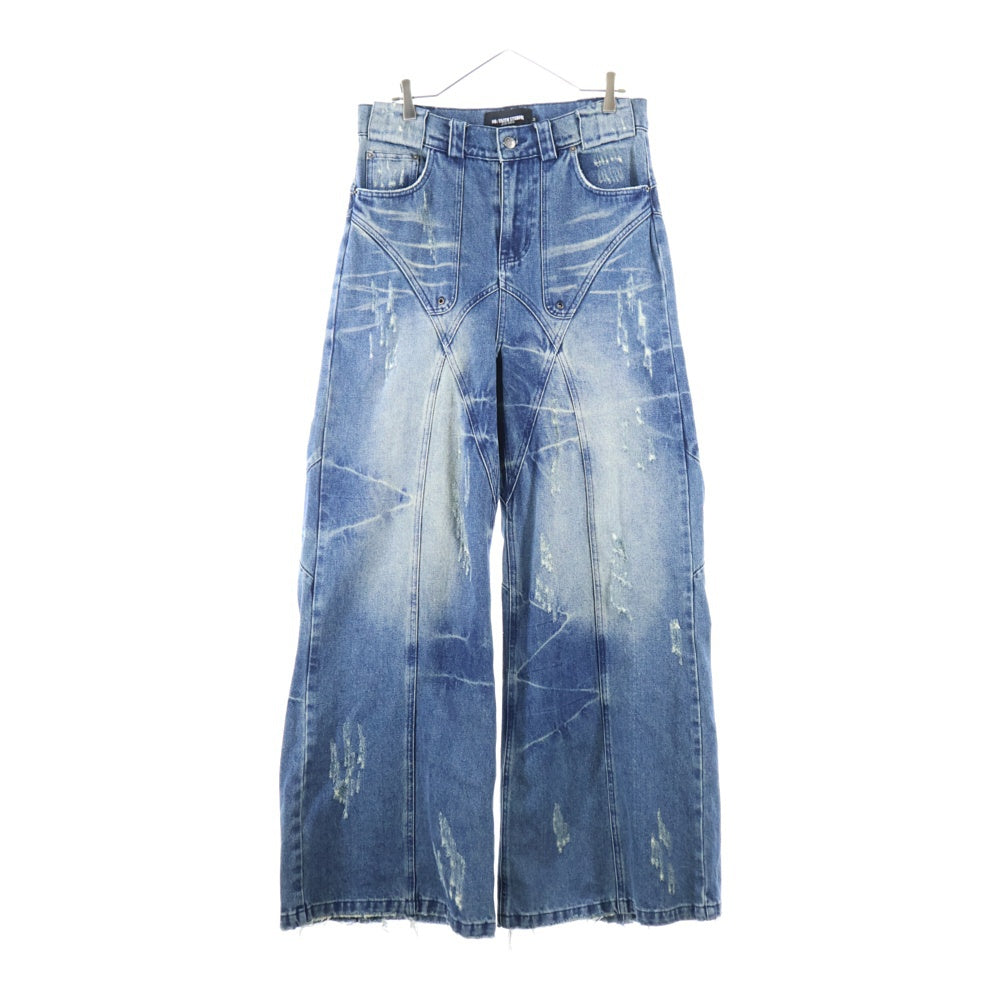 NO/FAITH STUDIOS(ノーフェイスストゥディオス) LAKE USED DUNE DENIM ダメージ加工デニム パンツ インディゴ