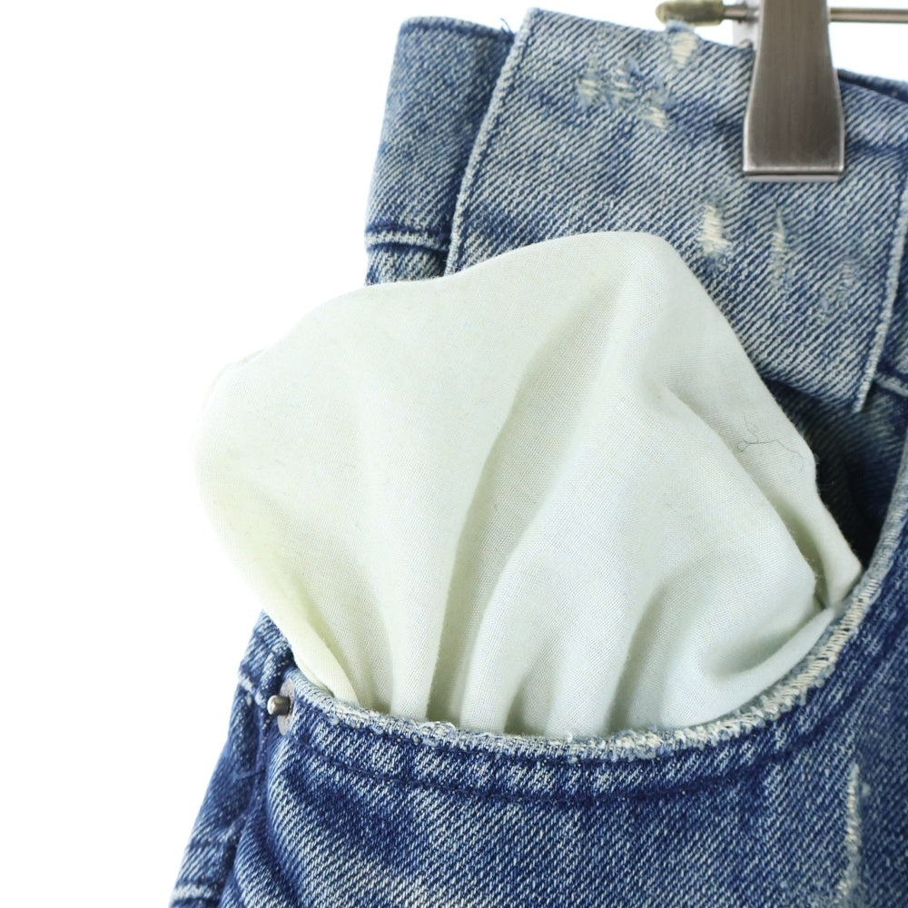 NO/FAITH STUDIOS(ノーフェイスストゥディオス) LAKE USED DUNE DENIM ダメージ加工デニム パンツ インディゴ