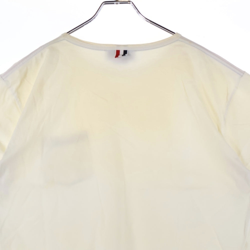 THOM BROWNE(トムブラウン) 23AW Pocket Tee MJS010A-01454-100 ジャージー ポケット 半袖Tシャツ カットソー ホワイト