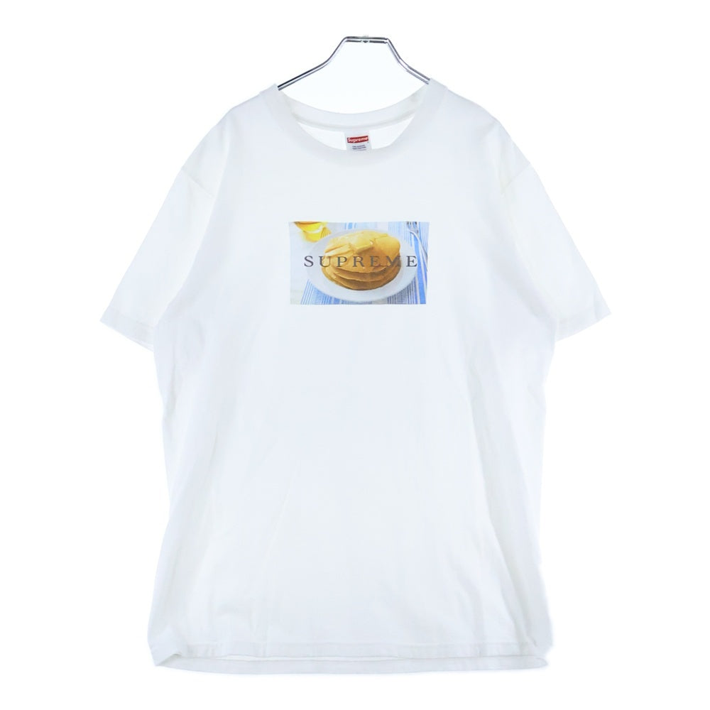 SUPREME(シュプリーム) 25SS Pancakes Tee フロント パンケーキ プリント 半袖Tシャツ カットソー ホワイト