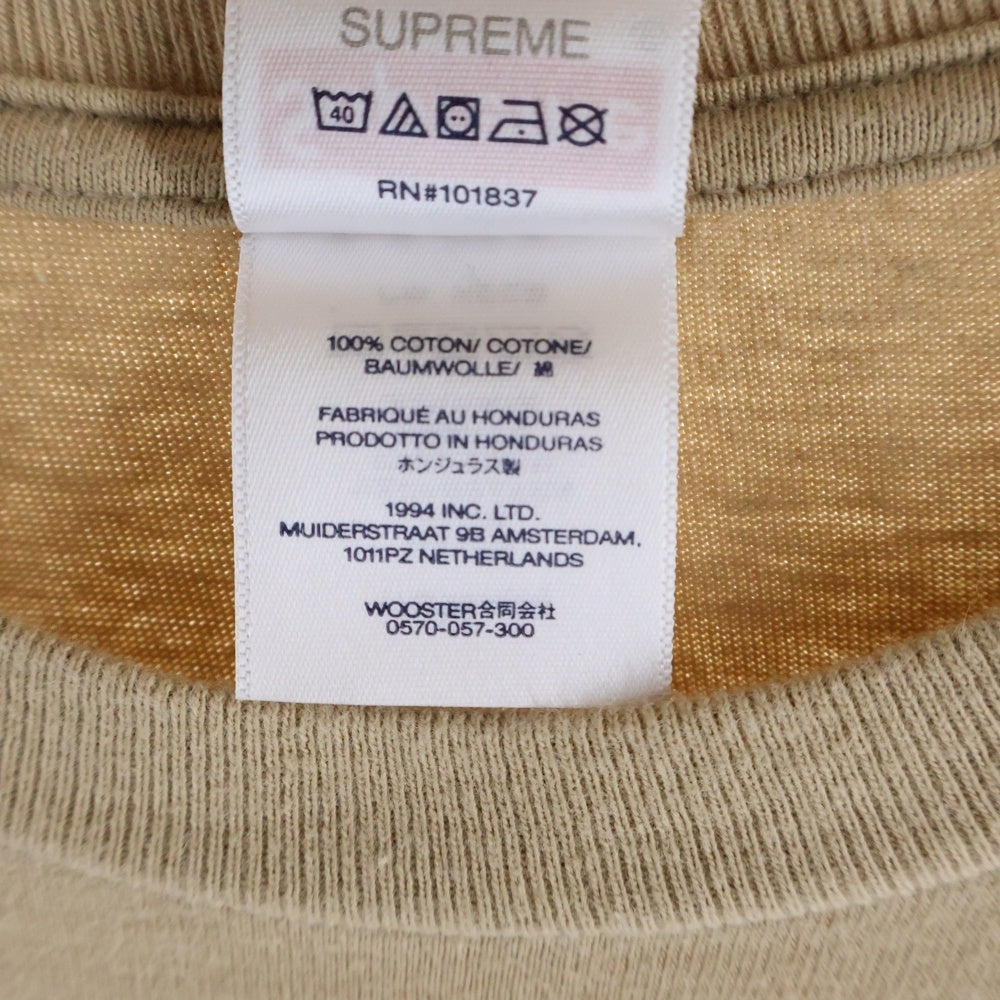 SUPREME(シュプリーム) 25SS Wings Tee フロント ウィング プリント 半袖Tシャツ カットソー カーキ