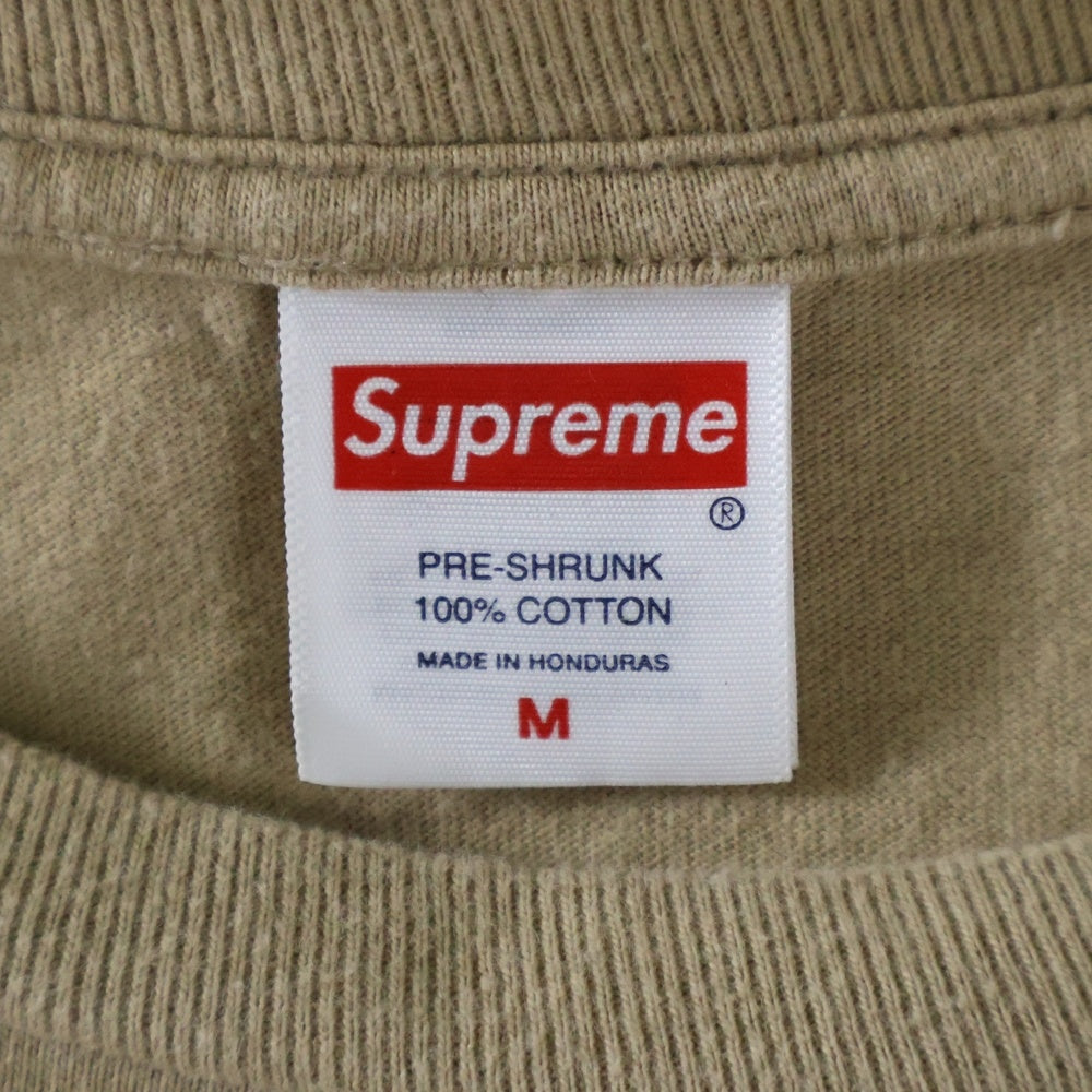 SUPREME(シュプリーム) 25SS Damien Hirst Tee ダミアン ハースト ロゴプリント 半袖Tシャツ カットソー カーキ
