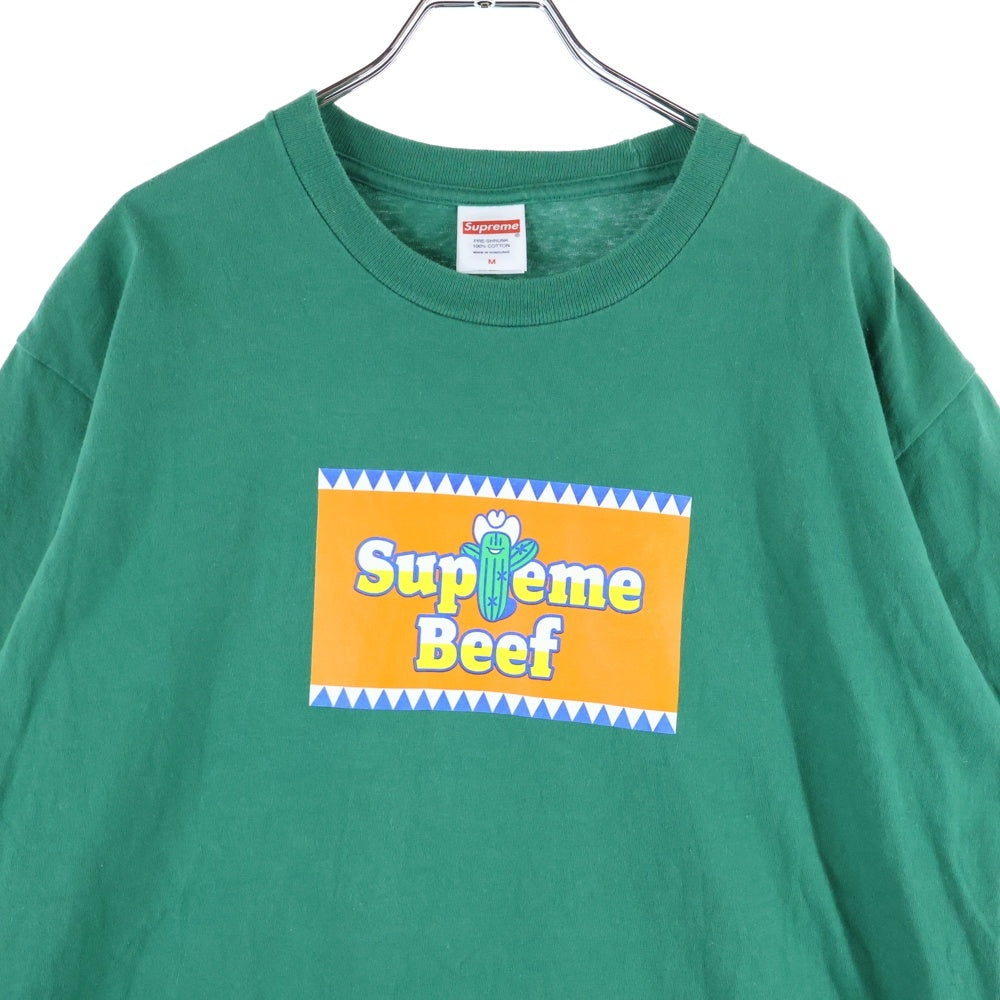 SUPREME(シュプリーム) 25SS Beef Tee ビーフモチーフ 半袖Tシャツ カットソー グリーン