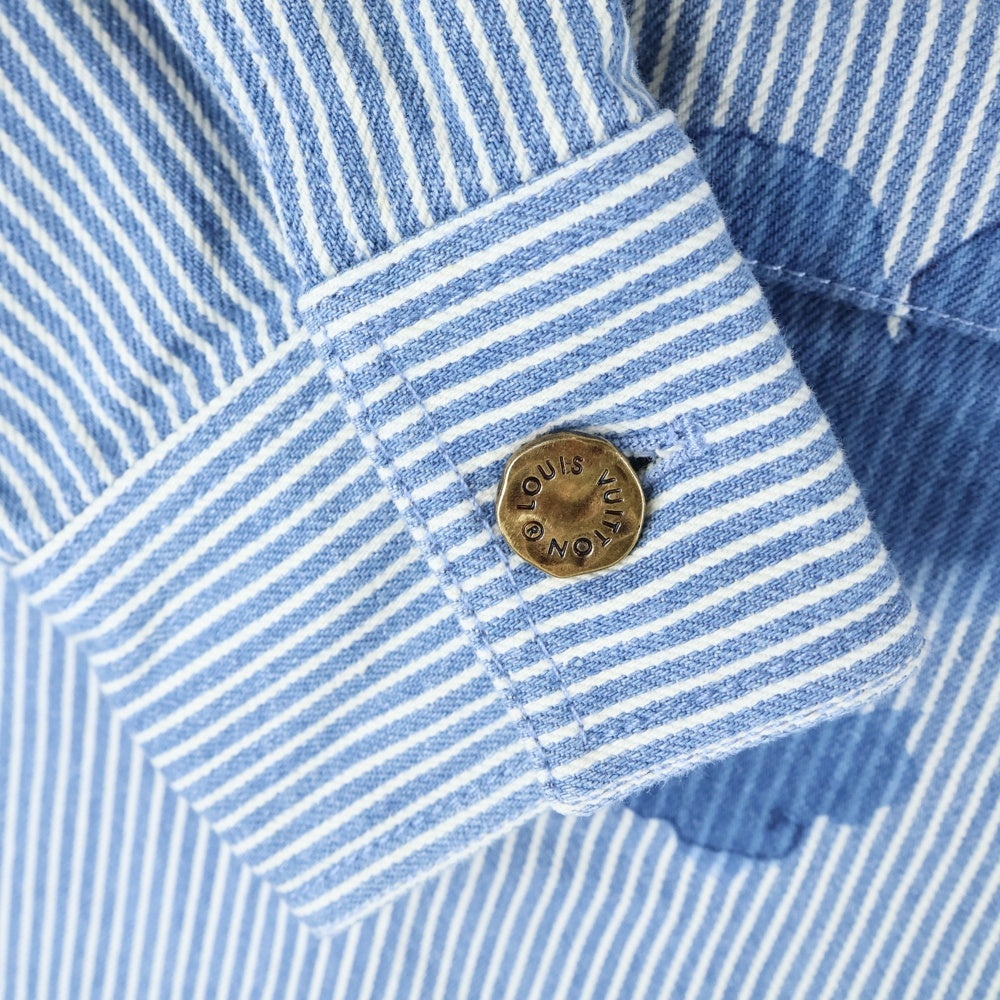 LOUIS VUITTON(ルイヴィトン) 21SS ストライプモノグラムワーク デニム